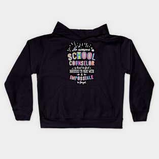 An awesome School Counselor Gift Idea - Impossible to Forget Quote Kids Hoodie